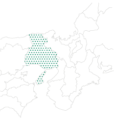 地図：生産地　兵庫県の位置